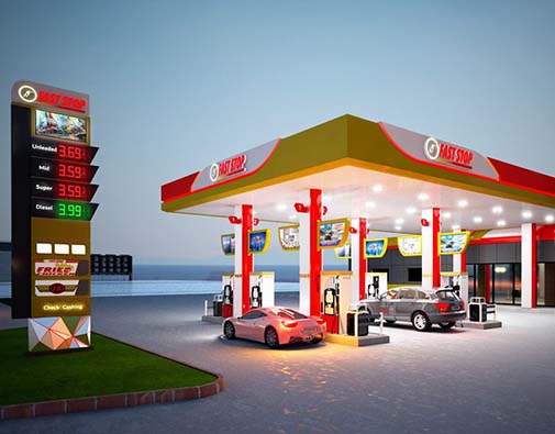 Express Gas Station New Proposal Alucobond Cladding